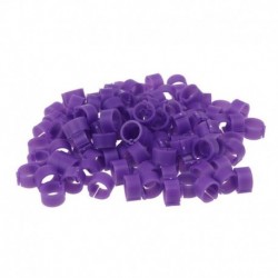 Kroužky zámkové plast 18 mm, fialová