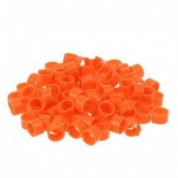 Kroužky zámkové plast 18 mm, oranžová