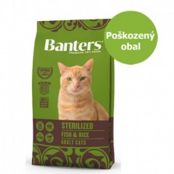 Banters Cat Adult Sterilized Fish & Rice 8 kg - Poškozený obal - SLEVA 20 %