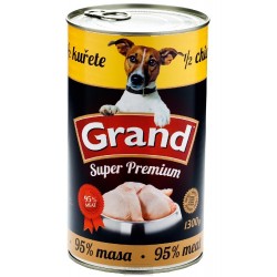 GRAND Superpremium Dog kuřecí s 1/2 kuřete 1300 g PRODEJ PO BALENÍ (4 ks)