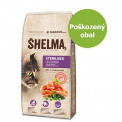 SHELMA Cat Sterilised Salmon GF 8 kg - Poškozený obal - SLEVA 10 %
