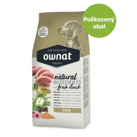 OWNAT Dog Classic Duck 15 kg - Poškozený obal - SLEVA 20 %