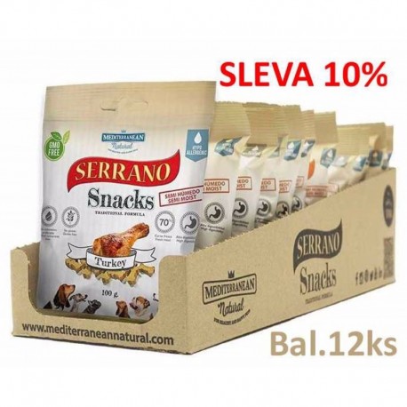 Serrano Snack Dog Turkey 100 g (12 ks) SLEVA 10 %