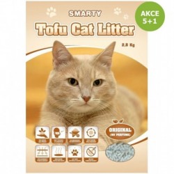 Smarty Tofu Cat Litter Original podestýlka bez vůně 6 l AKCE 5 + 1 ZDARMA