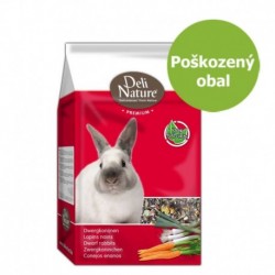 Deli Nature Premium zakrslý králík 3 kg - Poškozený obal - SLEVA 20 %