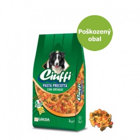 Ciuffi předvařené těstoviny se zeleninou 3 kg - Poškozený obal - SLEVA 20 %