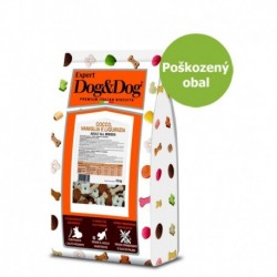 Dog & Dog Expert kokosové, vanilkové a lékořicové sušenky 15 kg - Poškozený obal - SLEVA 20 %