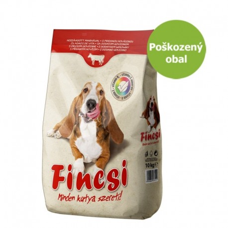 Fincsi Dog hovězí 9,5 kg - Poškozený obal - SLEVA 24 %