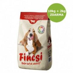 Fincsi Dog hovězí 10 kg + 2 kg ZDARMA