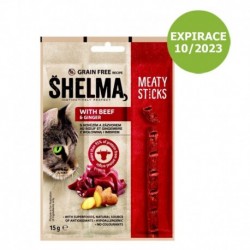 Shelma Sticks s hovězím a zázvorem GF 15 g - Expirace 10/2023 - SLEVA 83 %