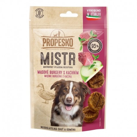 Propesko Dog Mistr burger kachní, jablko a tymián 60 g