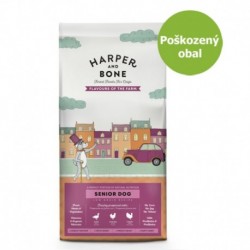 Harper and Bone Dog Senior Light příchutě farmy 12 kg - Poškozený obal - SLEVA 15 %