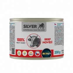 IRONpet Silver Dog Hovězí 100% masa, konzerva 200 g