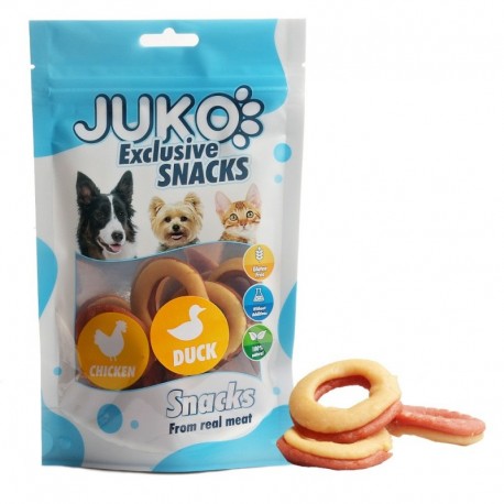 Chicken & Duck Doughnuts JUKO Snacks 70 g