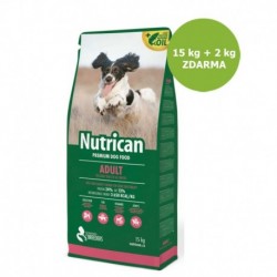 Nutrican Dog Adult 15 kg + 2 kg ZDARMA