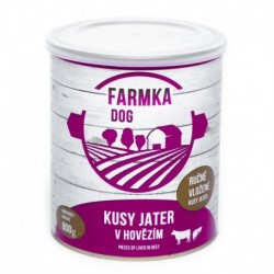 FARMKA Dog s játry, konzerva 800 g