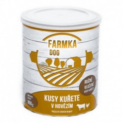 FARMKA Dog s kuřetem, konzerva 800 g