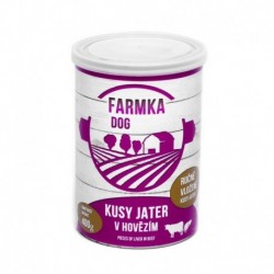 FARMKA Dog s játry, konzerva 400 g