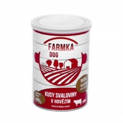 FARMKA Dog se svalovinou, konzerva 400 g