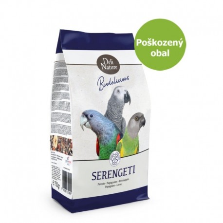 Deli Nature Birdelicious papoušek Serengeti 700g - POŠKOZENY OBAL-18186