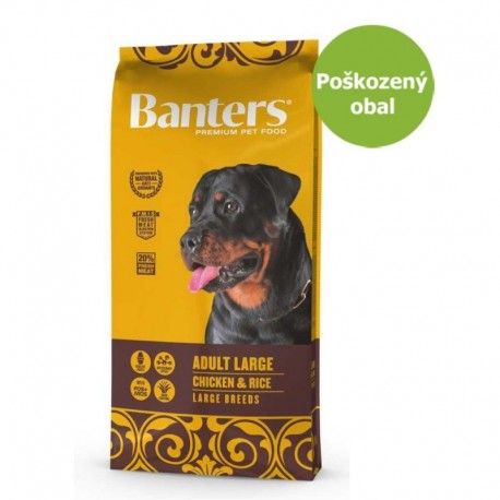 Banters Adult LARGE Chicken&Rice 15kg-POSKOZENY OBAL-18486