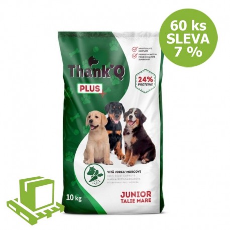 Thank´Q Plus Dog Junior Hovězí 10 kg (paleta 60 ks) SLEVA 7 %