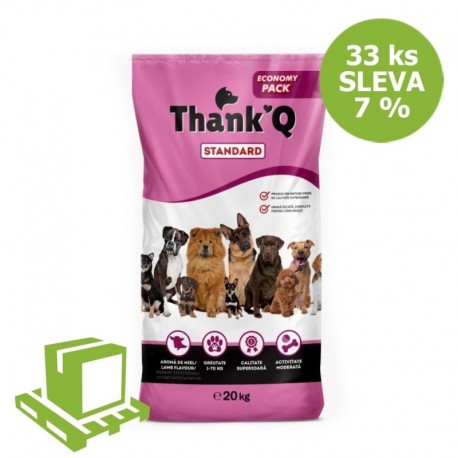 Thank´Q Standard Dog Adult Jehně 20 kg (paleta 33 ks) SLEVA 7 %