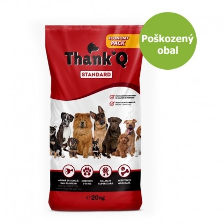 THANK´Q STANDARD ADULT DOG ŠUNKA 20kg-POŠKOZENY OBAL-18583