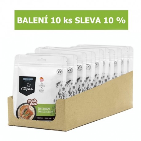 Tapas Snack Dog Duck GF 150 g (10 ks) SLEVA 10 %