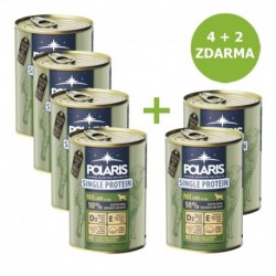 Polaris Single Protein Paté Pes Jehněčí, konzerva 400 g AKCE 4 + 2 ZDARMA