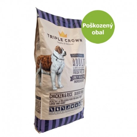 TRIPLE CROWN TITAN DOG MAXI ADUL 14kg-POSKOZENY OBAL-18688