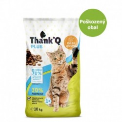 Thank´Q Plus Cat Adult Kuře 10 kg - Poškozený obal - SLEVA 15 %