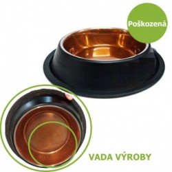 Miska nerez stabilní černá/měď 0,9 l - Vada výroby - SLEVA