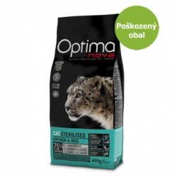 OPTIMAnova Cat Sterilised 400 g - Poškozený obal - SLEVA 15 %