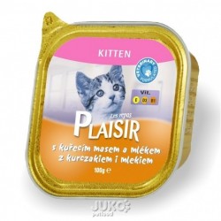 Plaisir Cat Kitten kuřecí, vanička 100 g