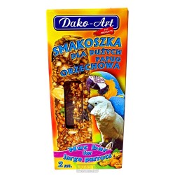 Tyčinka velký papoušek s ořechem Dako (2 ks)