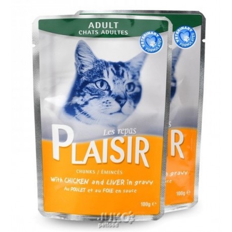 Plaisir Cat Sterilised kuřecí v želé, kapsička 100 g