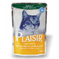 Plaisir Cat kapsička 100g kuřecí+játra-13667
