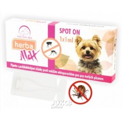 Max Herba Spot-on Dog repelentní kapsle, pes do 15 kg (1 x 1 ml)