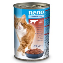RENO Cat kousky hovězí, konzerva 415 g