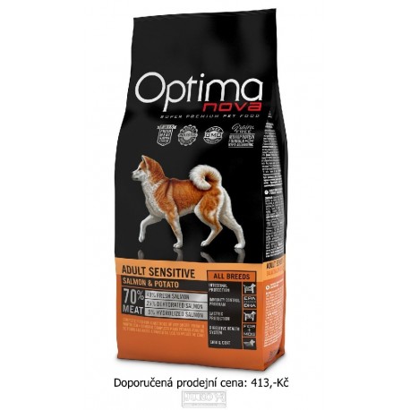 OPTIMAnova Dog Adult Sensitive Salmon & Potato GF 2 kg