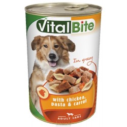 VitalBite pes kuře, těstoviny a mrkev, kousky ve šťávě 1240 g
