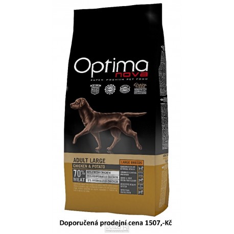 OPTIMAnova Dog Adult Large Chicken & Potato GF 12 kg