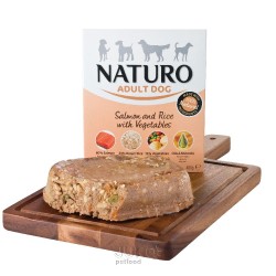 Naturo Dog Adult Salmon & Rice with Vegetables, vanička 400 g
