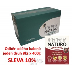 Naturo Adult Lamb&Rice+Vegetables 400g-8KS-AKCE 10%-12042