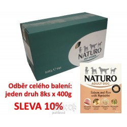 Naturo Adult Salmon&Rice with Veget. 400g-8KS-AKCE 10%-12044