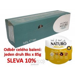 Naturo Cat Chicken Mousse 85g-8KS-AKCE 10%-12045