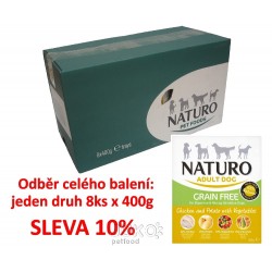 Naturo Grain Free Chicken&Potato+Veget 400g-8KS-AKCE 10%-12049