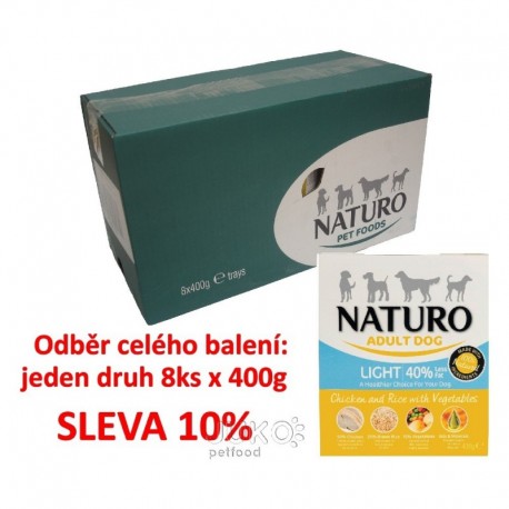 Naturo Light Chicken&Rice with Veget. 400g-8KS-AKCE 10%-12051