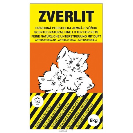 ZVERLIT oranžový-podestýlka jemná s vůní 6kg-12605